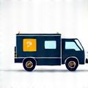 Service truck with tools icon.